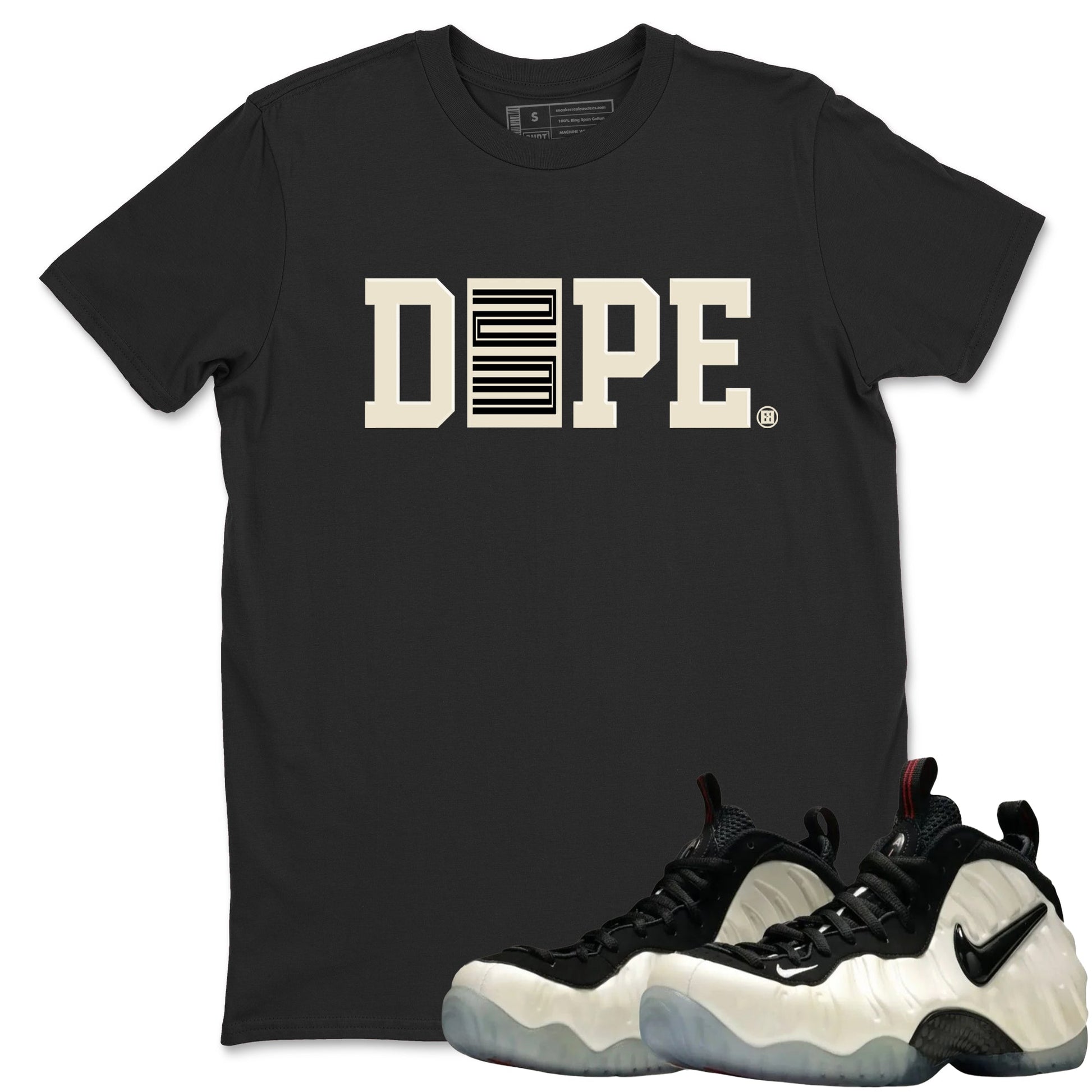 Sneaker Threads – Sneaker Tees To Match Air Foamposite One Pearl – Dope 23 Graphic Tee Black 1. Perfect for Jordan releases 2025 colorways.