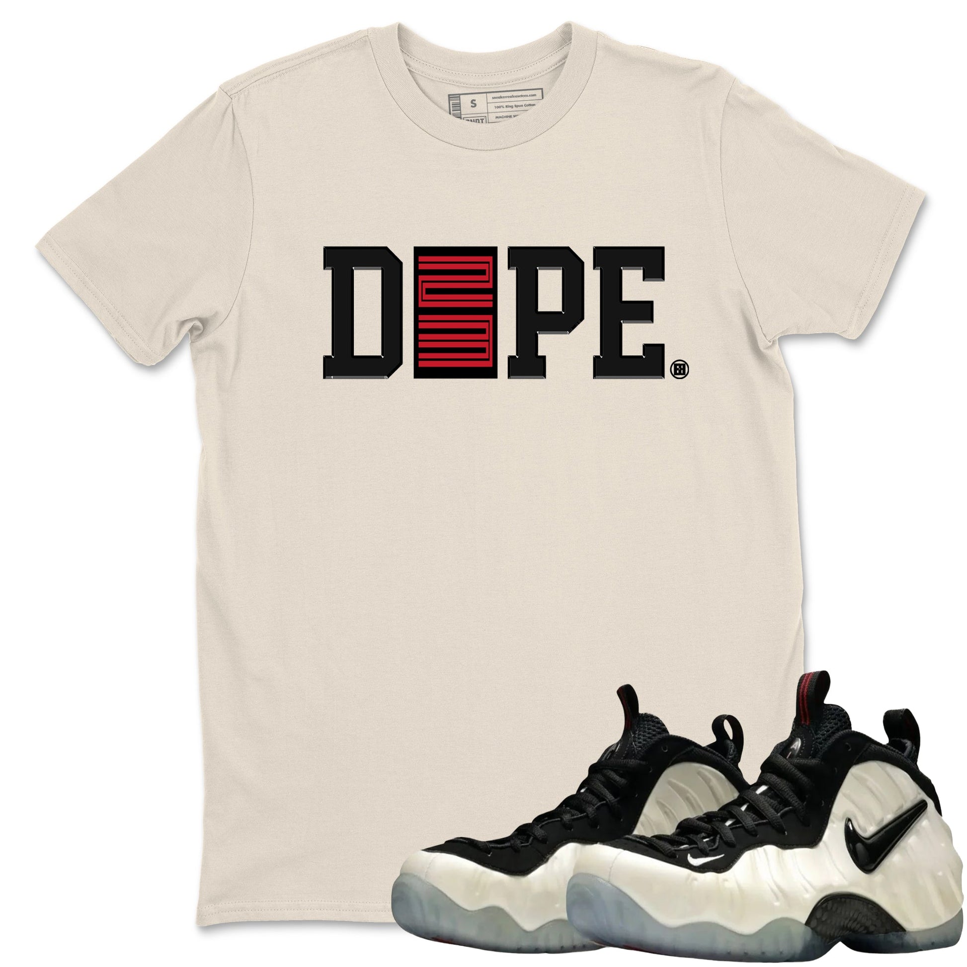 Sneaker Threads – Sneaker Tees To Match Air Foamposite One Pearl – Dope 23 Graphic Tee Natural 1. Perfect for Jordan releases 2025 colorways.