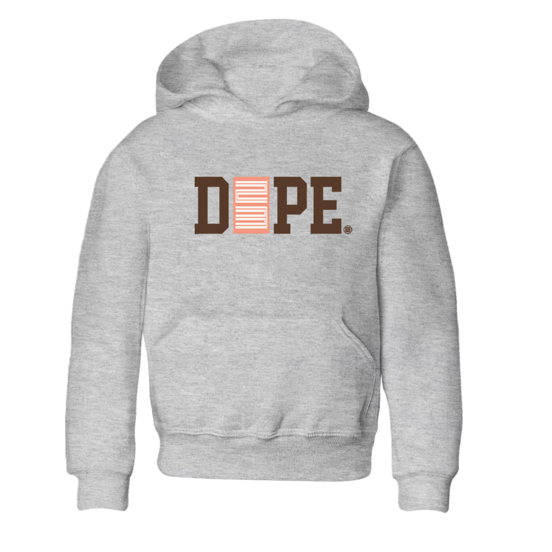 Sneaker match tees – Sneaker Tees To Match Air Jordan 1 Baroque Brown Shoes – Dope 23 Kids T-Shirt Heather Grey 2