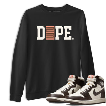 Sneaker match tees – Sneaker Tees To Match Air Jordan 1 Baroque Brown Shoes – Dope 23 Tee Black 1
