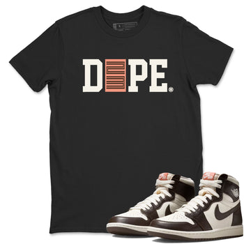 Sneaker match tees – Sneaker Tees To Match Air Jordan 1 Baroque Brown Shoes – Dope 23 Tee Black 1