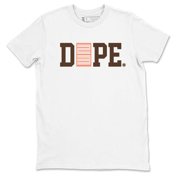 Sneaker match tees – Sneaker Tees To Match Air Jordan 1 Baroque Brown Shoes – Dope 23 Tee White 2