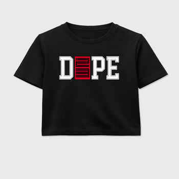 Sneaker match tees – Sneaker Tees To Match Air Jordan 1 Flight Club Shoes – Dope 23 Crop T-Shirt Black 2