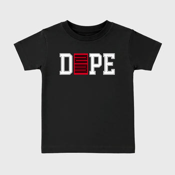 Sneaker match tees – Sneaker Tees To Match Air Jordan 1 Flight Club Shoes – Dope 23 Kids T-Shirt Black 2
