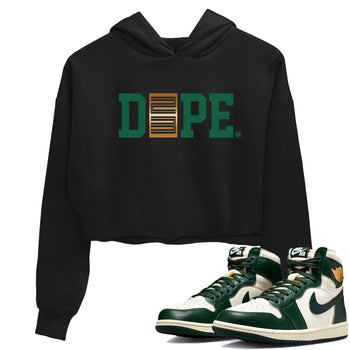 Sneaker Threads – Sneaker Tees To Match Air Jordan 1 Pro Green – Dope 23 Crop Tee Black 1. Perfect for Jordan releases 2025 colorways.