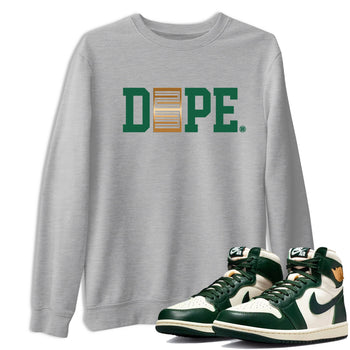 Sneaker Threads – Sneaker Tees To Match Air Jordan 1 Pro Green – Dope 23 Graphic Tee Heather Grey 1. Perfect for Jordan releases 2025 colorways.