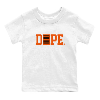 1s Orange Sneaker match tees – Sneaker Tees To Match Jordan 1 Retro Shattered Backboard Shoes – Dope 23 Kids T-Shirt White 2