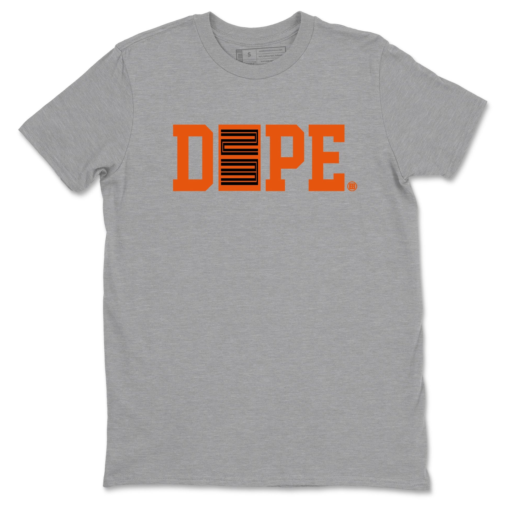 1s Orange Sneaker match tees – Sneaker Tees To Match Jordan 1 Retro Shattered Backboard Shoes – Dope 23 Tee Heather Grey 2