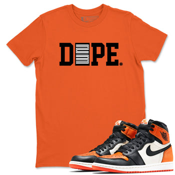 1s Orange Sneaker match tees – Sneaker Tees To Match Jordan 1 Retro Shattered Backboard Shoes – Dope 23 Tee Orange 1