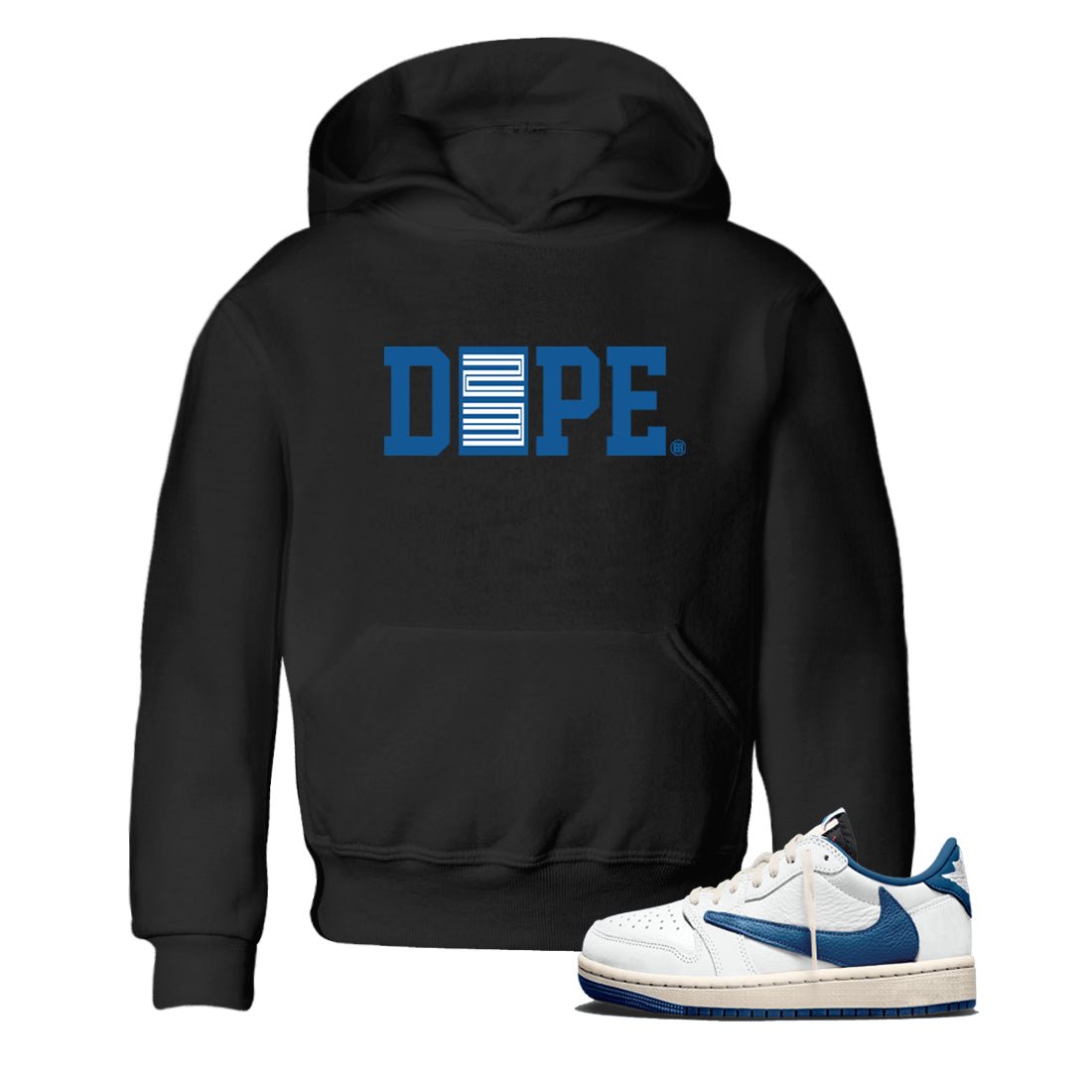 Sneaker match tees – Streetwear Graphic Tees Air Jordan 1 Travis Scott Fragment Sneakers – Dope 23 Kids Craphic T-Shirt Black 1