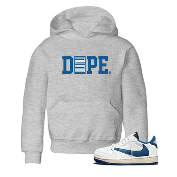 Sneaker match tees – Streetwear Graphic Tees Air Jordan 1 Travis Scott Fragment Sneakers – Dope 23 Kids Craphic T-Shirt Heather Grey 1