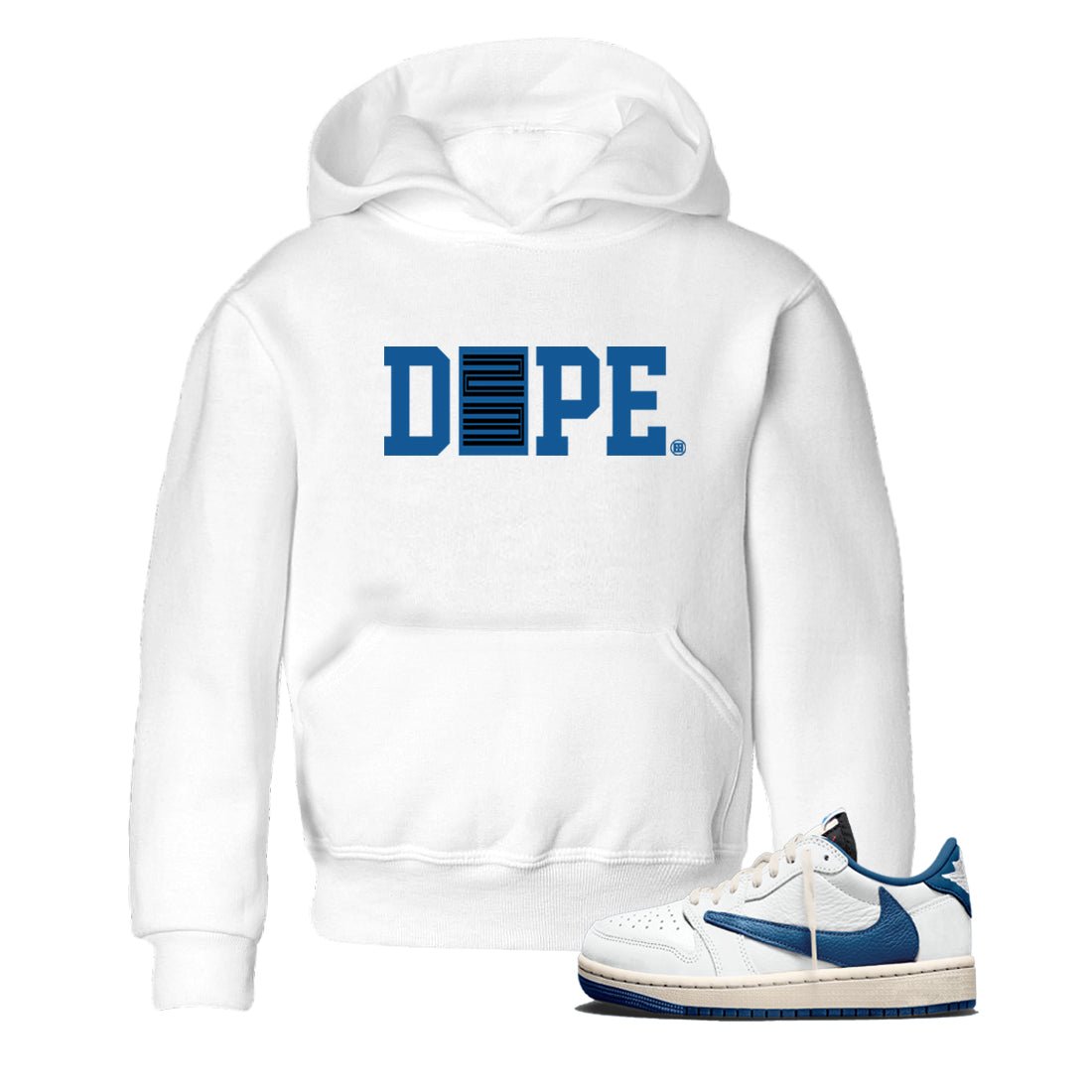 Sneaker match tees – Streetwear Graphic Tees Air Jordan 1 Travis Scott Fragment Sneakers – Dope 23 Kids Craphic T-Shirt White 1