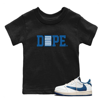 Sneaker match tees – Streetwear Graphic Tees Air Jordan 1 Travis Scott Fragment Sneakers – Dope 23 Kids Craphic T-Shirt Black 1