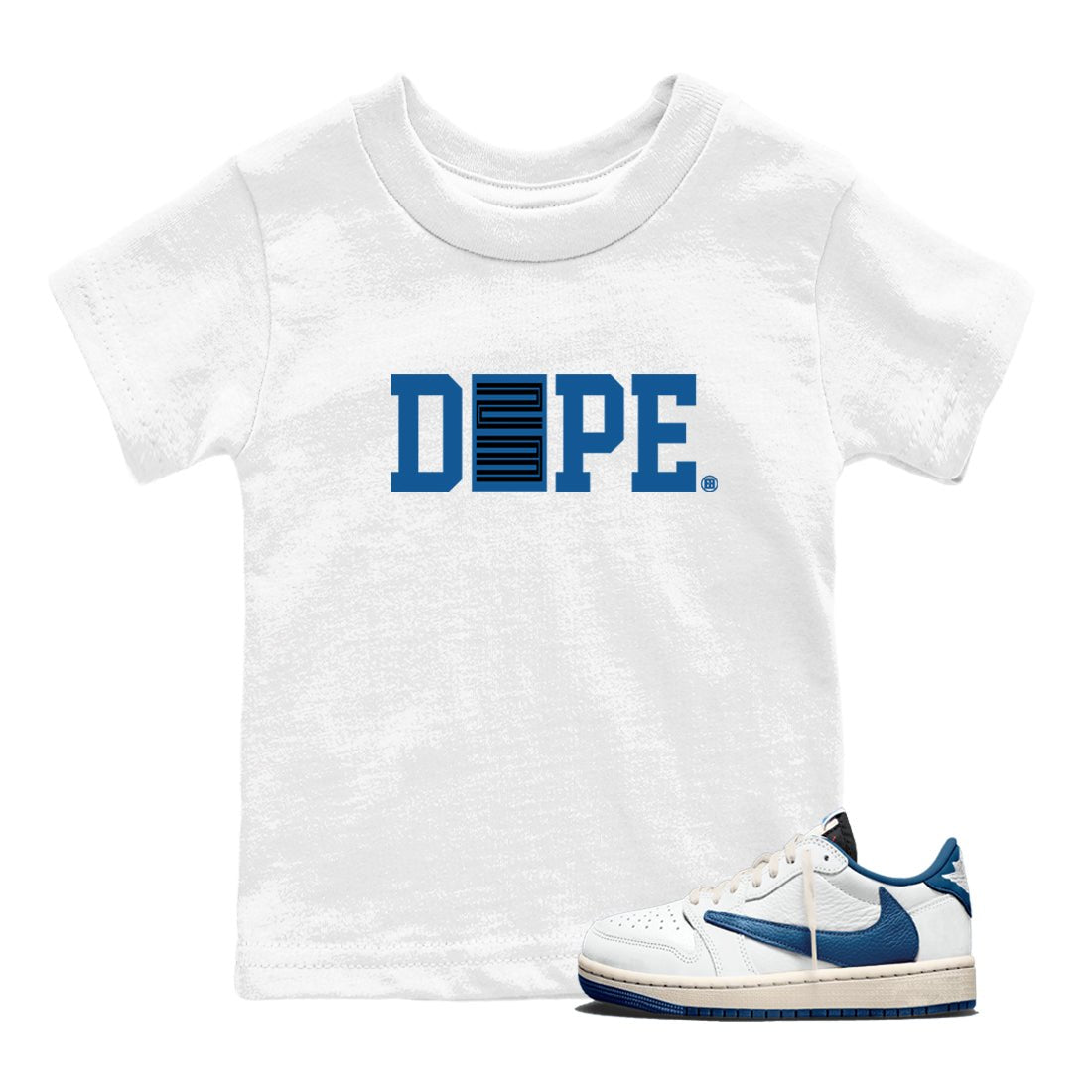 Sneaker match tees – Streetwear Graphic Tees Air Jordan 1 Travis Scott Fragment Sneakers – Dope 23 Kids Craphic T-Shirt White 1