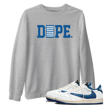 Sneaker match tees – Streetwear Graphic Tees Air Jordan 1 Travis Scott Fragment Sneakers – Dope 23 Graphic Tee Heather Grey 1