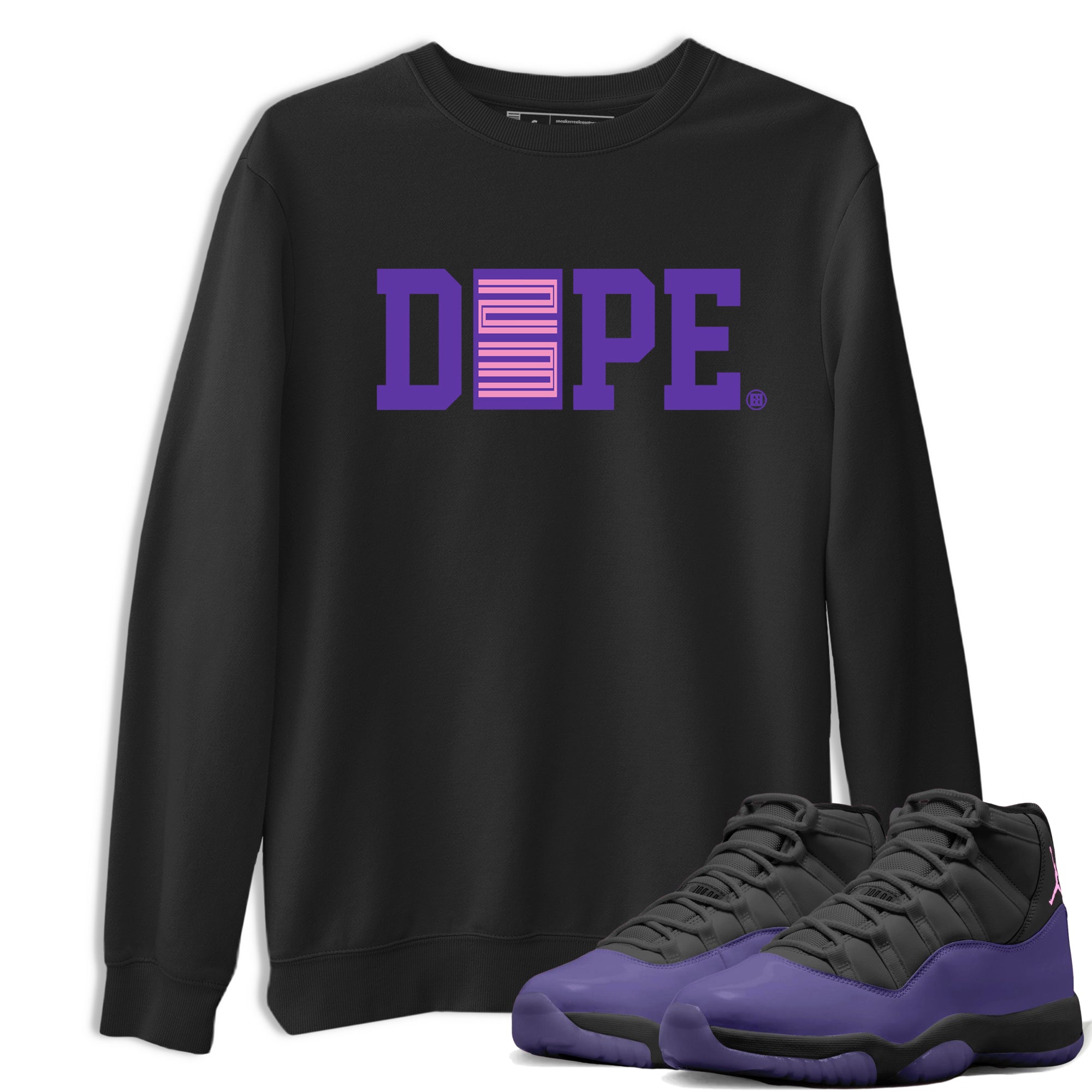 Sneaker match tees – Sneaker Tees To Match Air Jordan 11 Canyon Purple Shoes – Dope 23 Tee Black 1