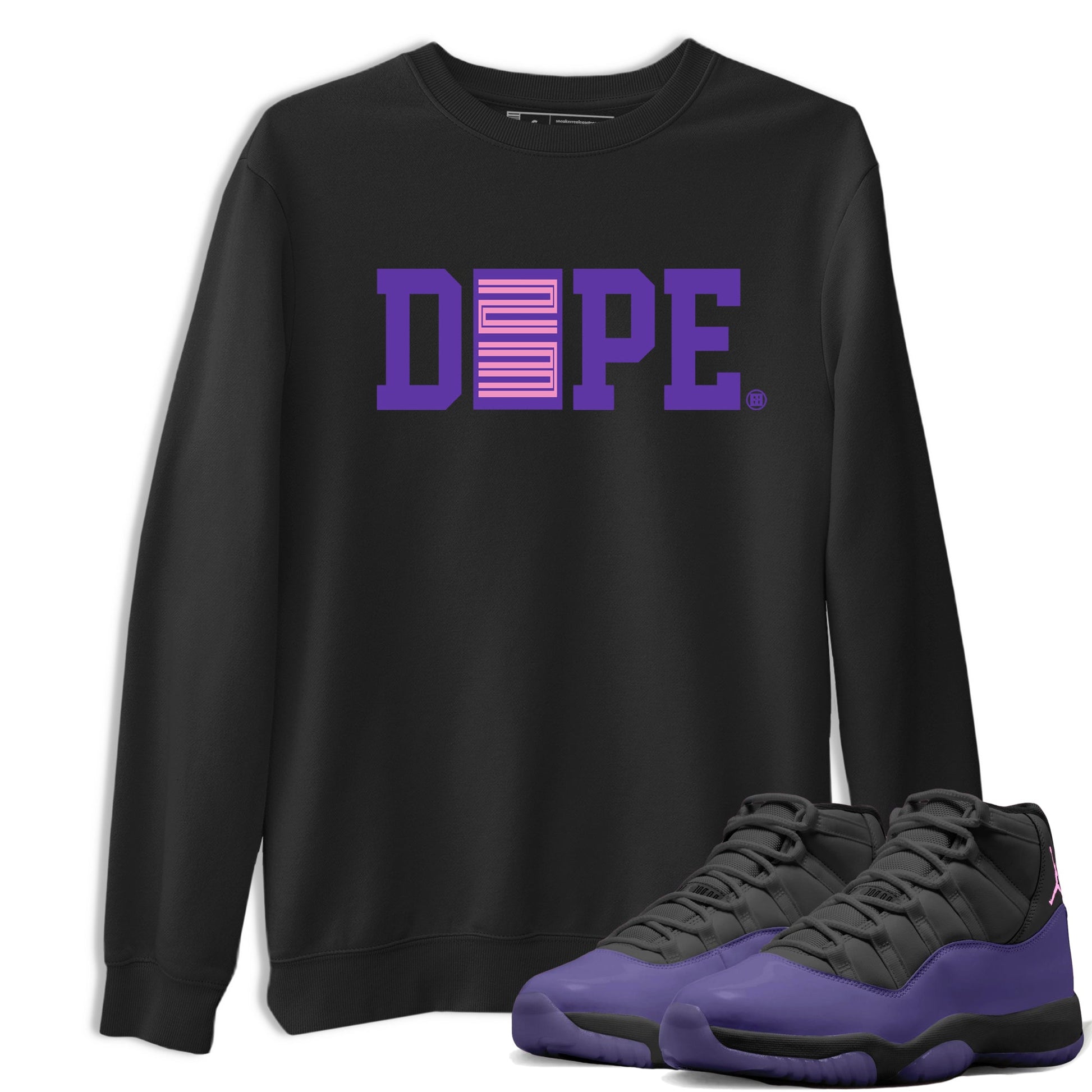 Sneaker match tees – Sneaker Tees To Match Air Jordan 11 Canyon Purple Shoes – Dope 23 Tee Black 1