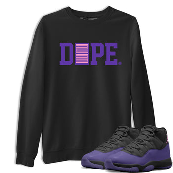 Sneaker match tees – Sneaker Tees To Match Air Jordan 11 Canyon Purple Shoes – Dope 23 Tee Black 1