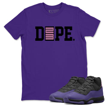 Sneaker match tees – Sneaker Tees To Match Air Jordan 11 Canyon Purple Shoes – Dope 23 Tee Purple 1