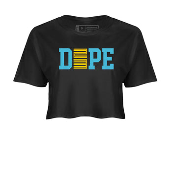 Sneaker match tees – Sneaker Tees To Match Air Jordan 11 Gamma Shoes – Dope 23 Crop T-Shirt Black 2