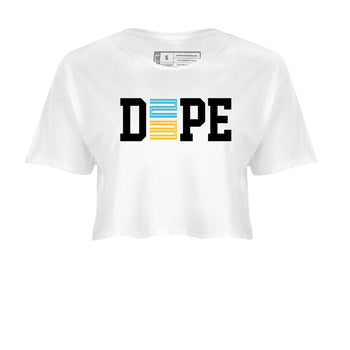 Sneaker match tees – Sneaker Tees To Match Air Jordan 11 Gamma Shoes – Dope 23 Crop T-Shirt White 2