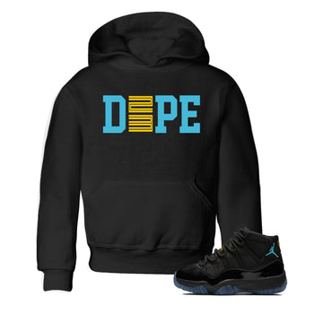 Sneaker match tees – Sneaker Tees To Match Air Jordan 11 Gamma Shoes – Dope 23 Kids T-Shirt Black 1