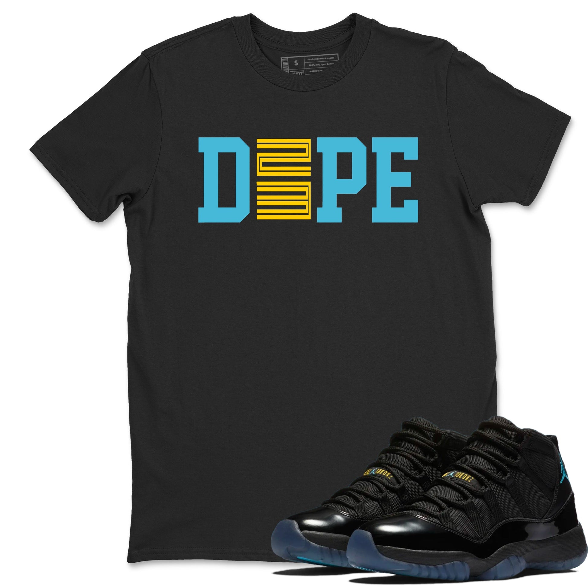 Sneaker match tees – Sneaker Tees To Match Air Jordan 11 Gamma Shoes – Dope 23 Tee Black 1