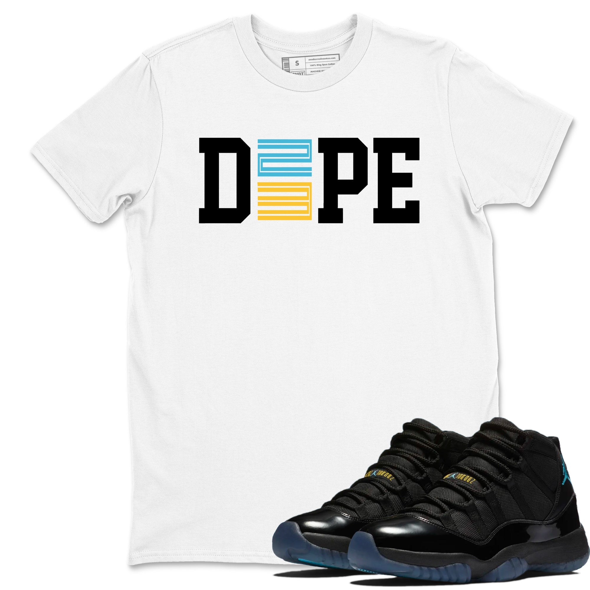 Sneaker match tees – Sneaker Tees To Match Air Jordan 11 Gamma Shoes – Dope 23 Tee White 1