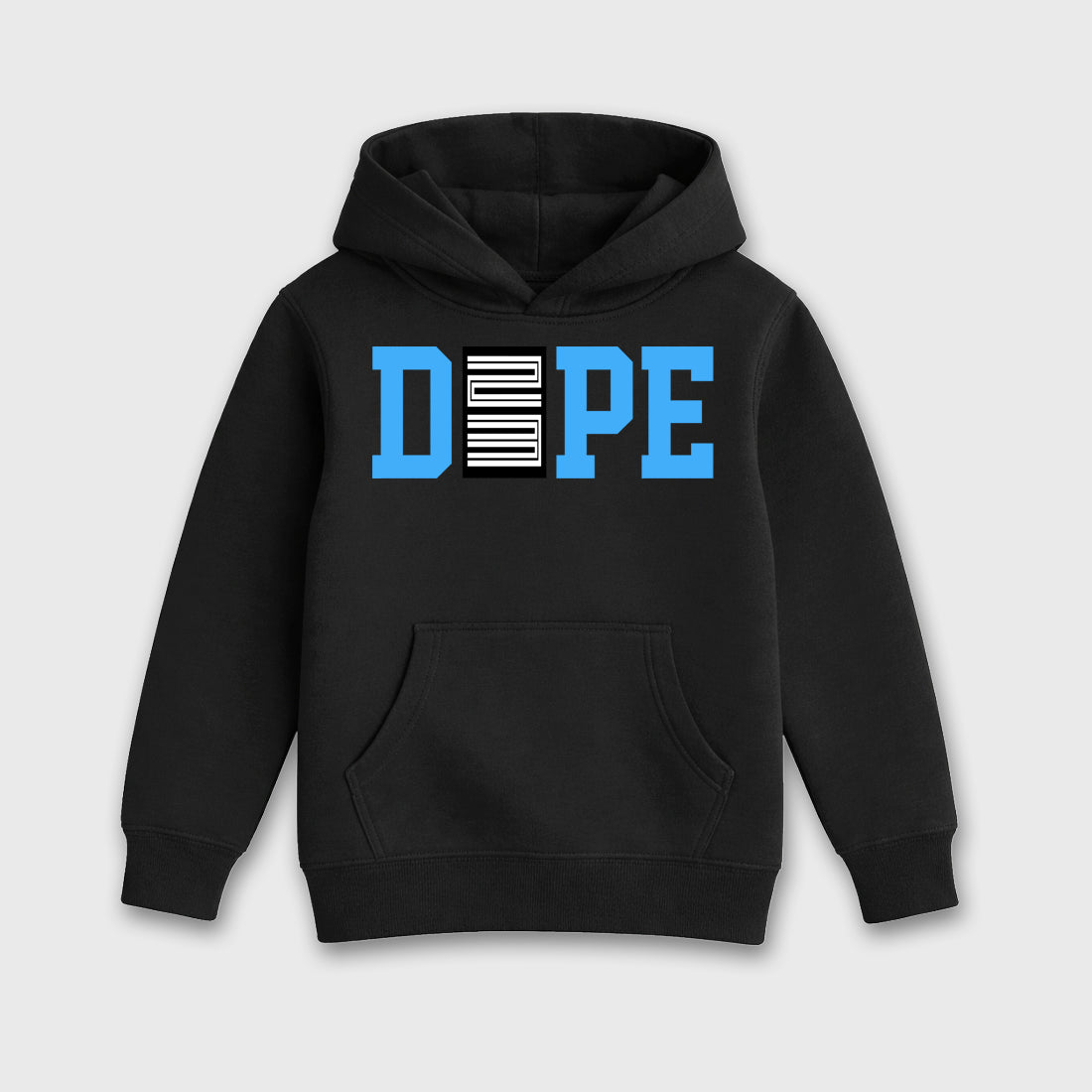 Sneaker outfits graphic tee – Sneaker Tees To Match Air Jordan 14 University Blue Sneakers – Dope 23 Kids T-Shirt Black 2
