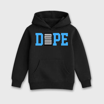 Sneaker outfits graphic tee – Sneaker Tees To Match Air Jordan 14 University Blue Sneakers – Dope 23 Kids T-Shirt Black 2