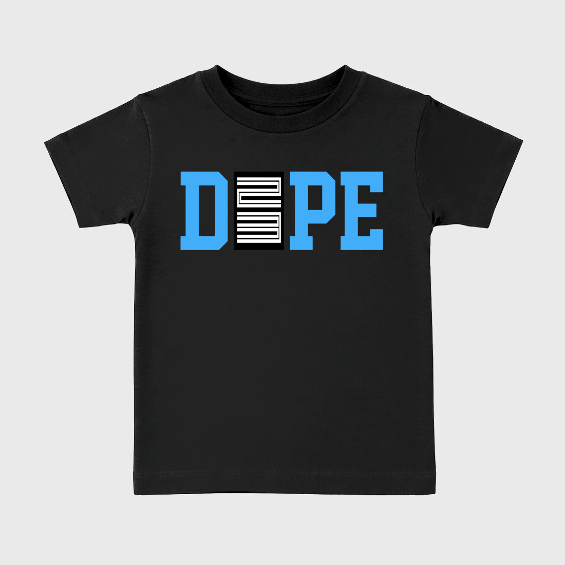 Sneaker outfits graphic tee – Sneaker Tees To Match Air Jordan 14 University Blue Sneakers – Dope 23 Kids T-Shirt Black 2