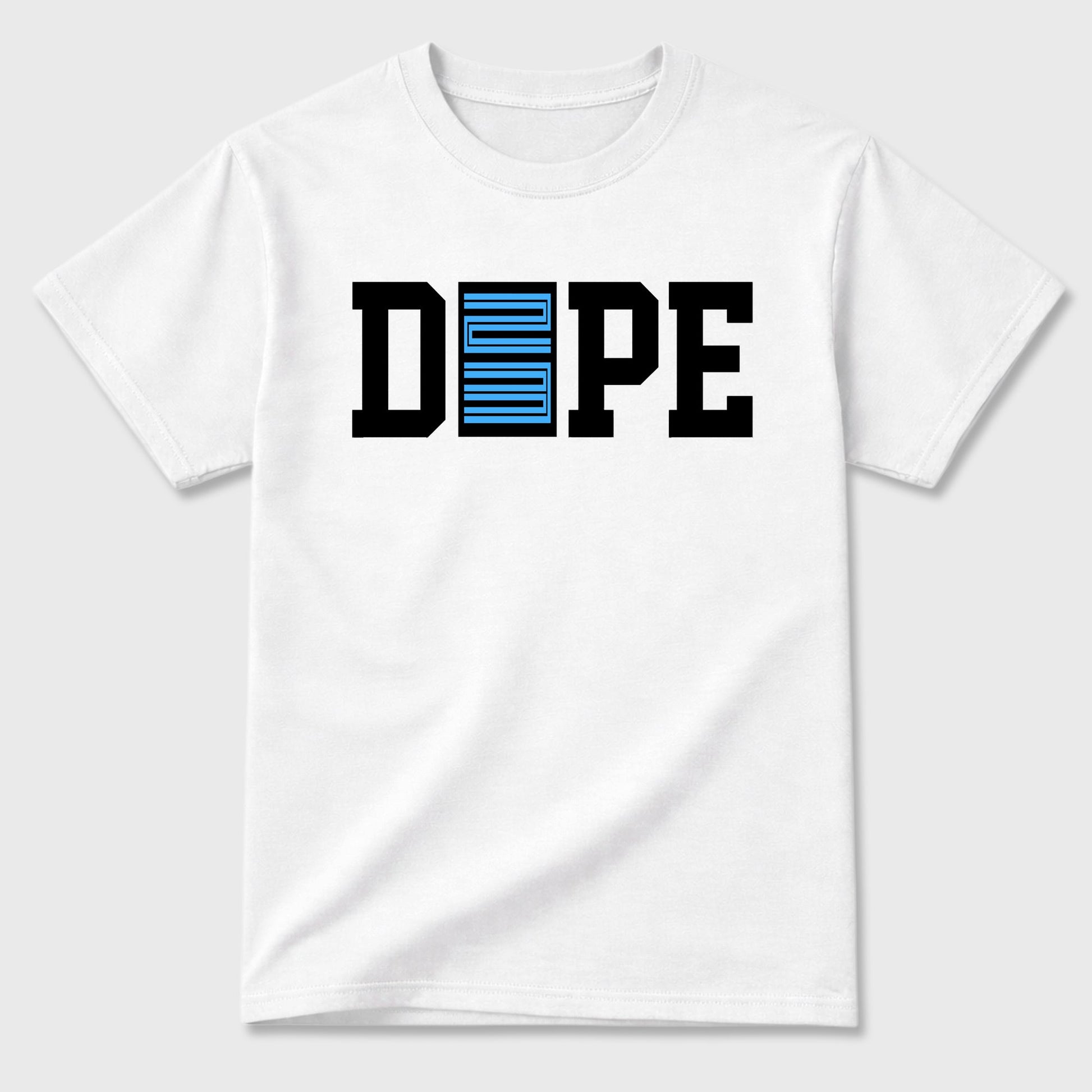 Sneaker outfits graphic tee – Sneaker Tees To Match Air Jordan 14 University Blue Sneakers – Dope 23 Tee White 2