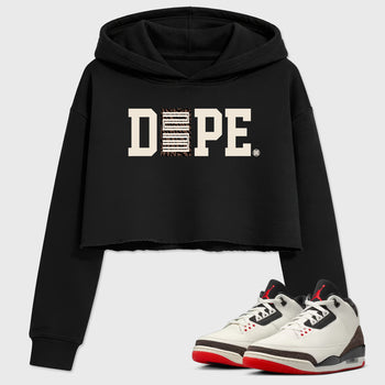 Sneaker match tees – Sneaker Tees To Match Air Jordan 3 World's Best Dad Shoes – Dope 23 Crop T-Shirt Black 1