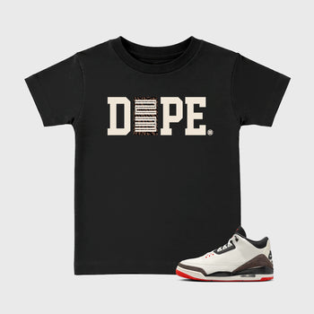 Sneaker match tees – Sneaker Tees To Match Air Jordan 3 World's Best Dad Shoes – Dope 23 Kids T-Shirt Black 1
