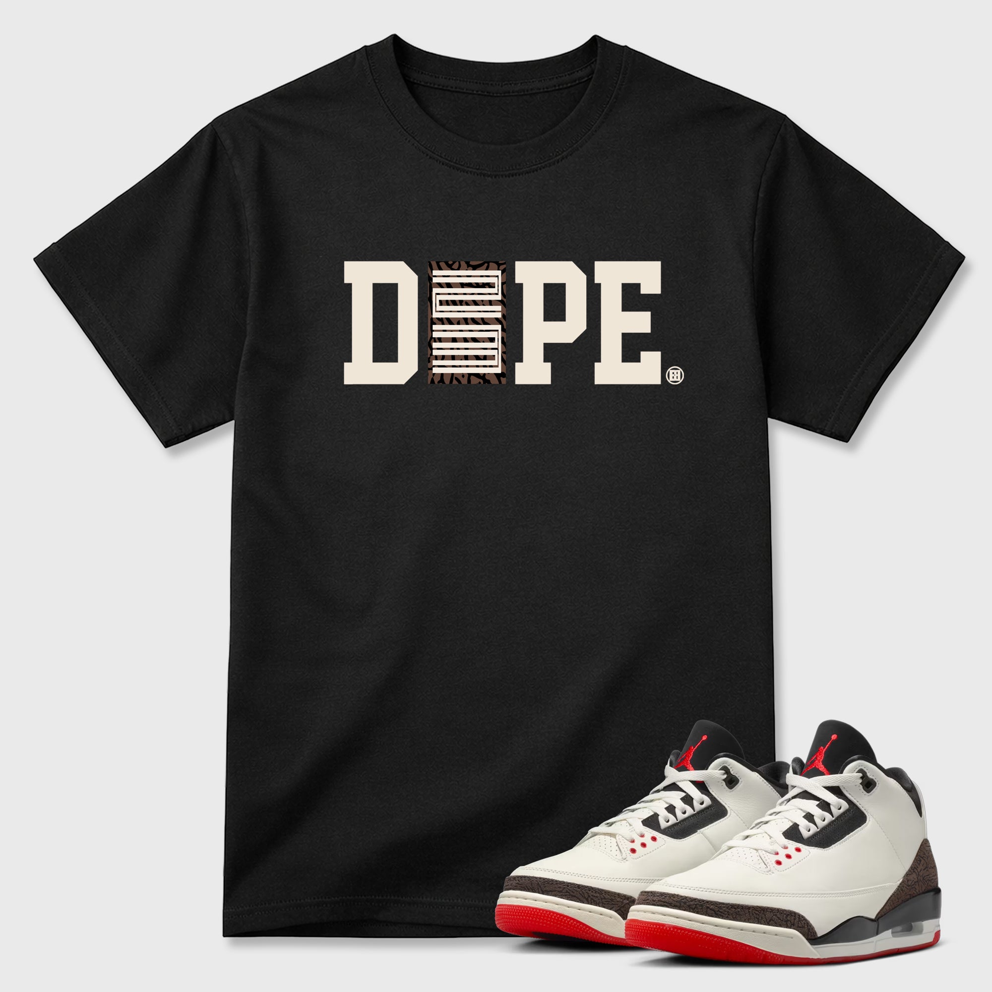 Sneaker match tees – Sneaker Tees To Match Air Jordan 3 World's Best Dad Shoes – Dope 23 Tee Black 1