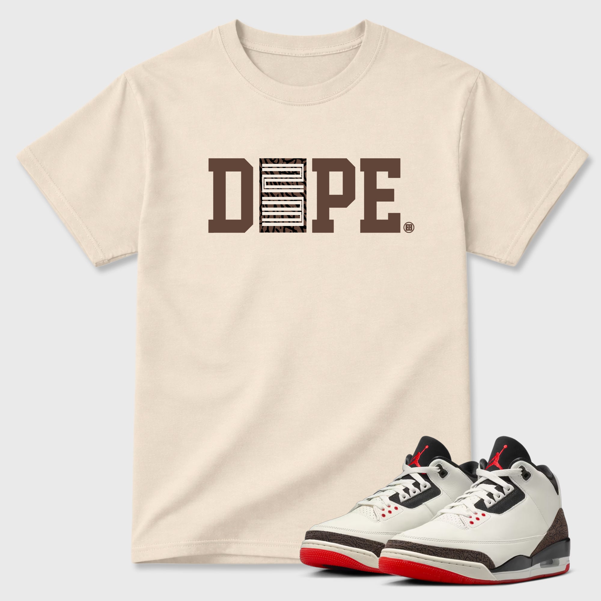 Sneaker match tees – Sneaker Tees To Match Air Jordan 3 World's Best Dad Shoes – Dope 23 Tee Natural 1