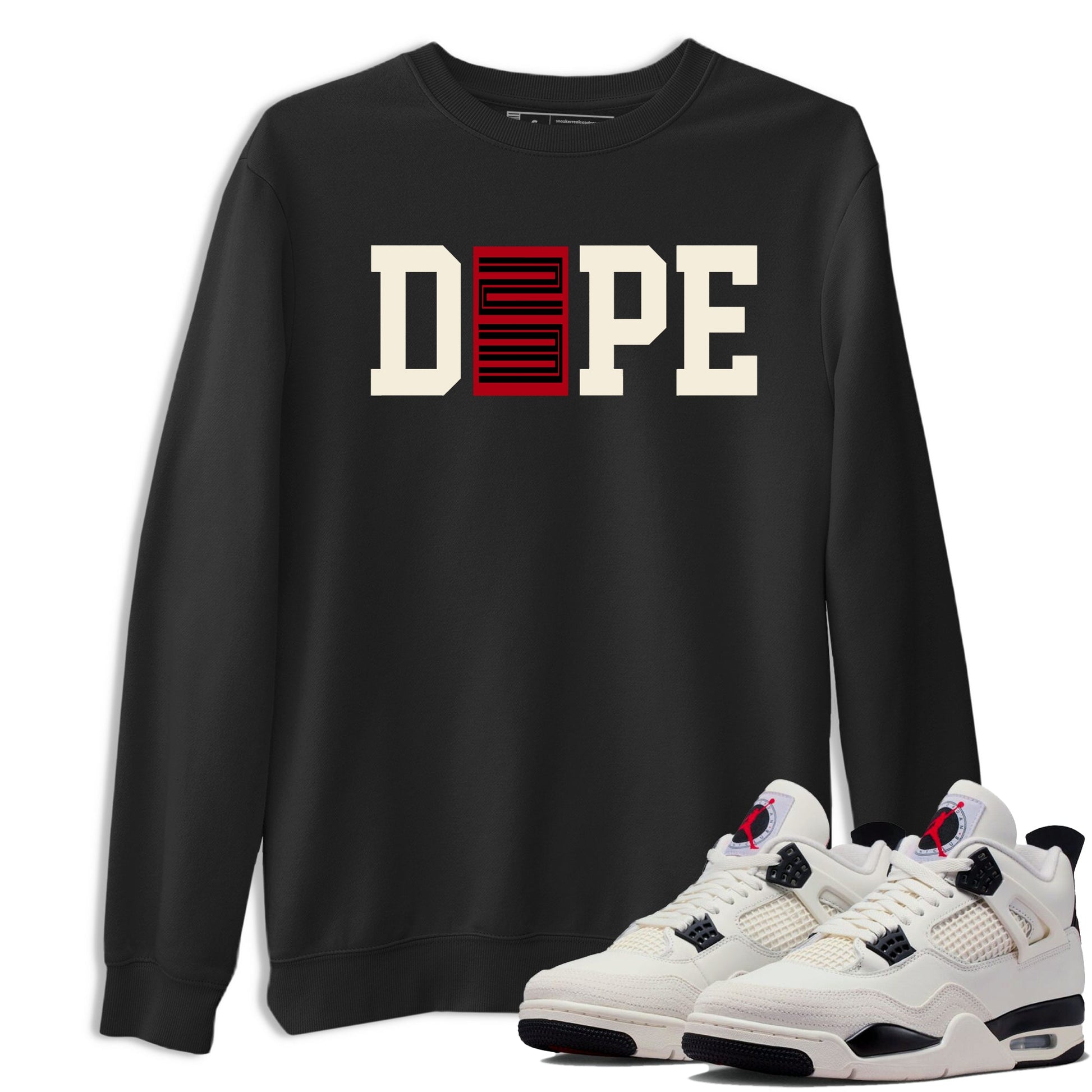 Sneaker match tees – Sneaker Tees To Match Air Jordan 4 Flight Club Shoes – Dope 23 Tee Black 1