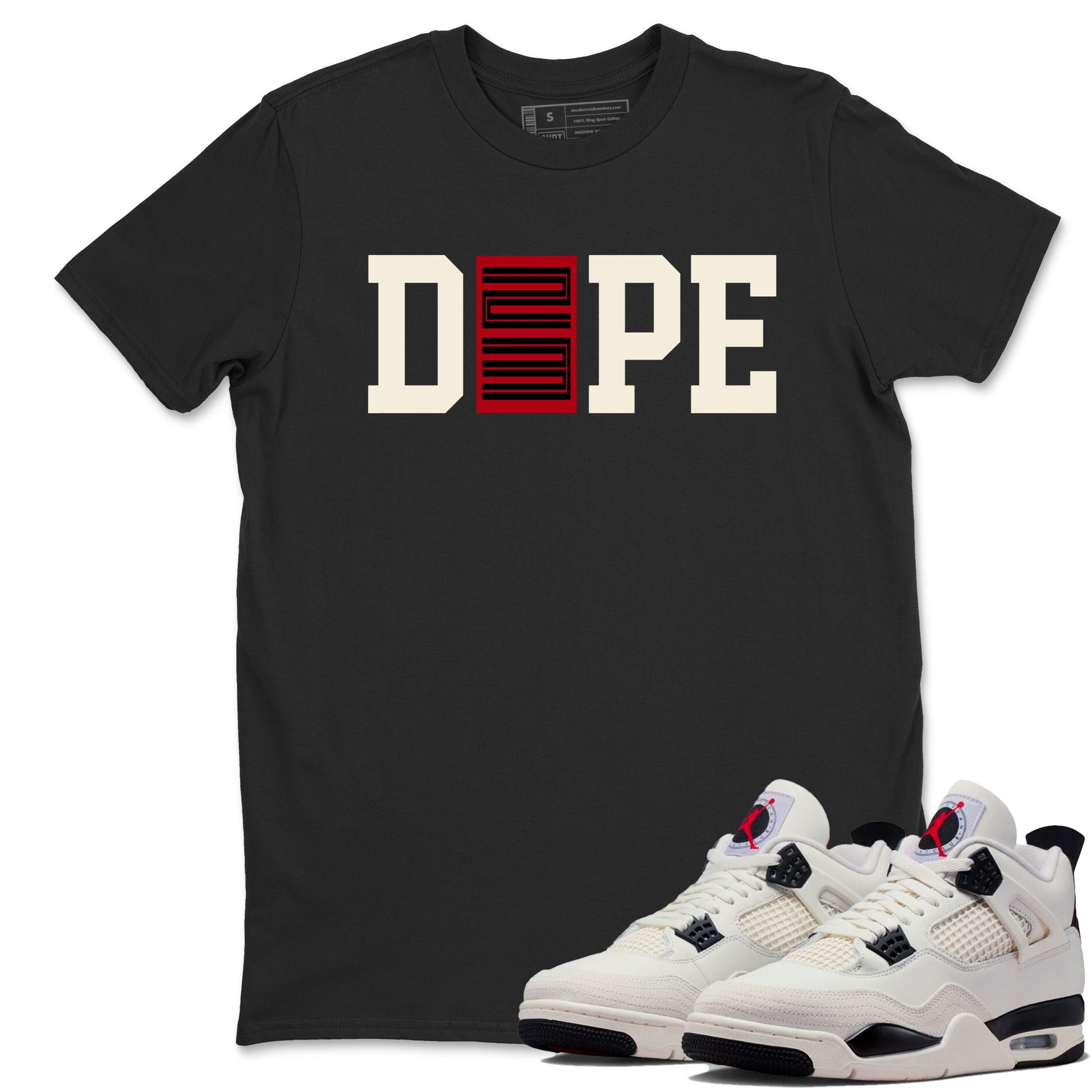 Sneaker match tees – Sneaker Tees To Match Air Jordan 4 Flight Club Shoes – Dope 23 Tee Black 1