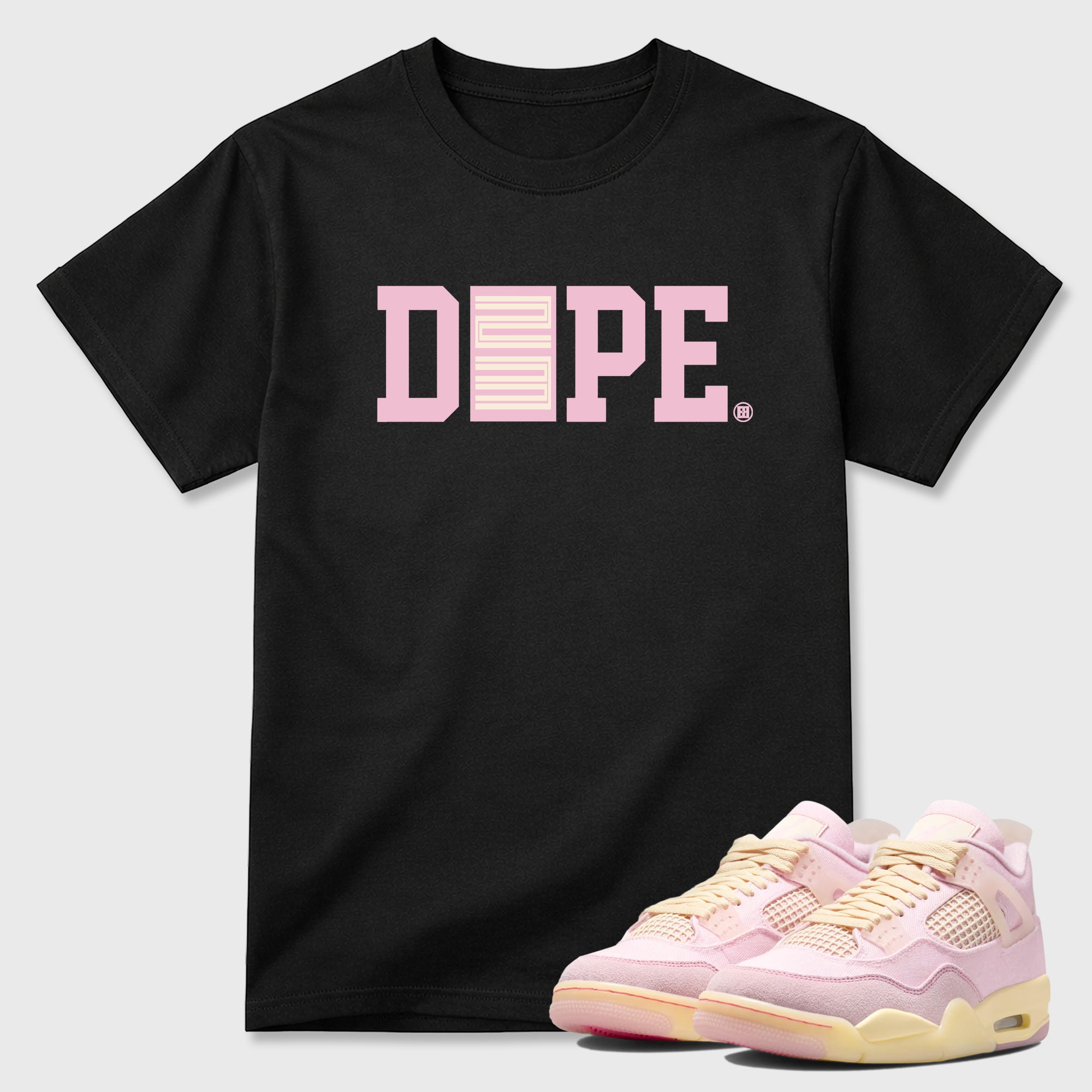 Sneaker match tees – Sneaker Tees To Match Air Jordan 4 Iced Carmine Shoes – Dope 23 Tee Black 1
