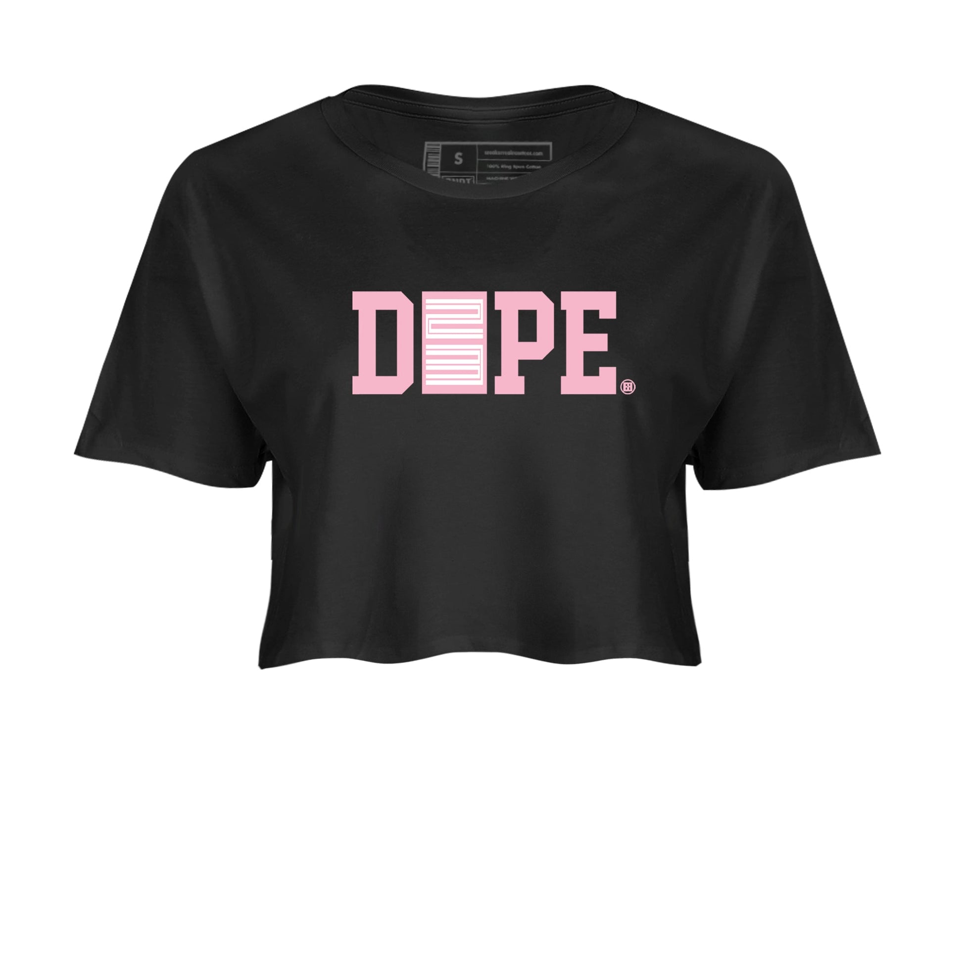 Sneaker match tees – Sneaker Tees To Match Air Jordan 5 35th Anniversary Shoes – Dope 23 Crop T-Shirt Black 2