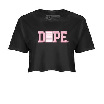 Sneaker match tees – Sneaker Tees To Match Air Jordan 5 35th Anniversary Shoes – Dope 23 Crop T-Shirt Black 2