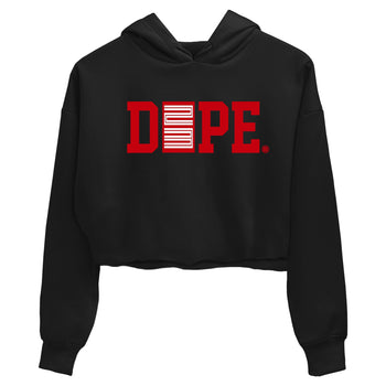 Sneaker match tees – Sneaker Tees To Match Air Jordan 5 Fire Red Shoes – Dope 23 Crop T-Shirt Black 2