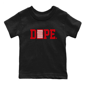 Sneaker match tees – Sneaker Tees To Match Air Jordan 5 Fire Red Shoes – Dope 23 Kids T-Shirt Black 2