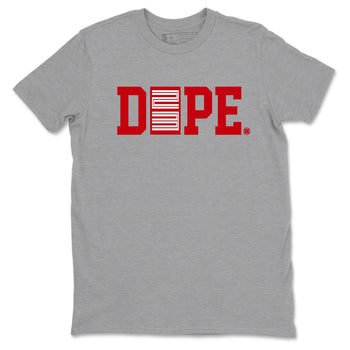Sneaker match tees – Sneaker Tees To Match Air Jordan 5 Fire Red Shoes – Dope 23 Tee Heather Grey 2