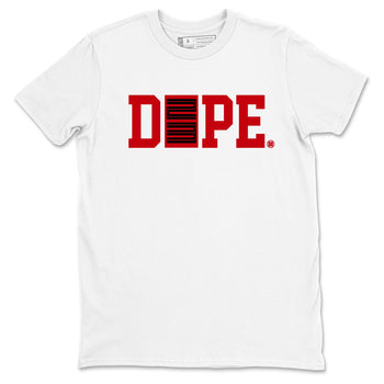 Sneaker match tees – Sneaker Tees To Match Air Jordan 5 Fire Red Shoes – Dope 23 Tee White 2