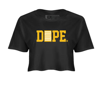Sneaker match tees – Sneaker Tees To Match Air Jordan 5 Tokyo Shoes – Dope 23 Crop T-Shirt Black 2