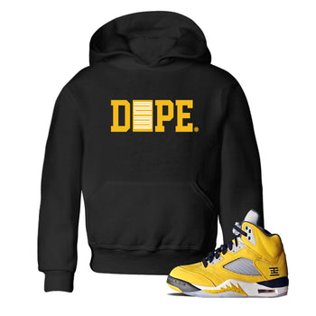 Sneaker match tees – Sneaker Tees To Match Air Jordan 5 Tokyo Shoes – Dope 23 Kids T-Shirt Black 1