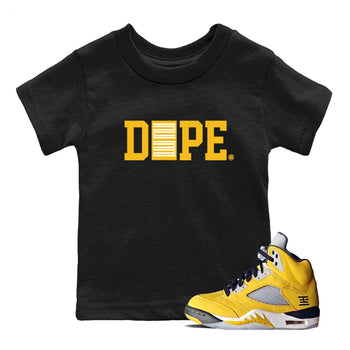Sneaker match tees – Sneaker Tees To Match Air Jordan 5 Tokyo Shoes – Dope 23 Kids T-Shirt Black 1