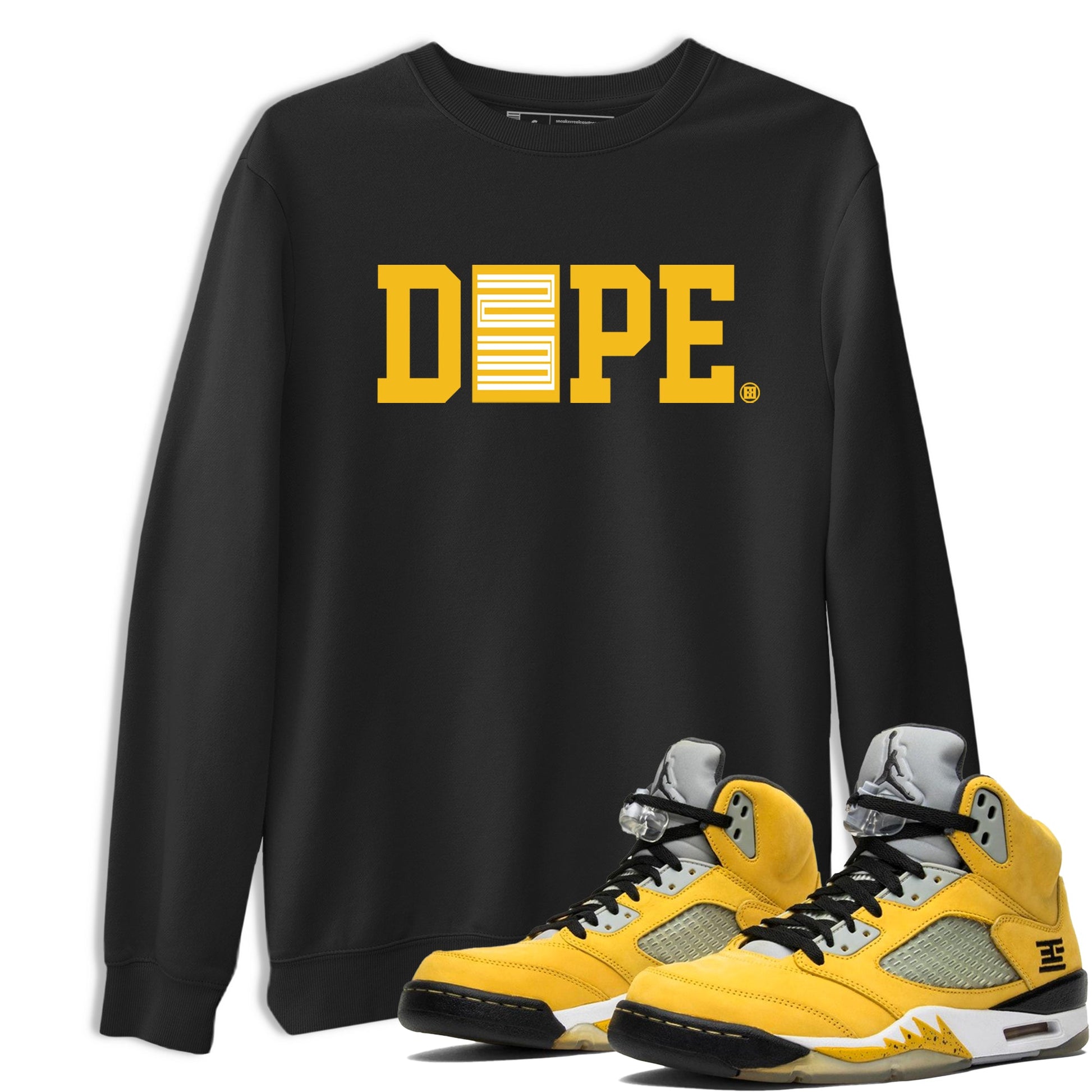 Sneaker match tees – Sneaker Tees To Match Air Jordan 5 Tokyo Shoes – Dope 23 Tee Black 1