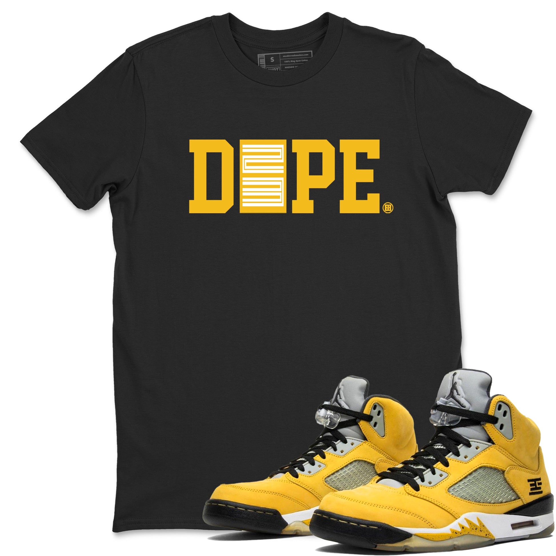 Sneaker match tees – Sneaker Tees To Match Air Jordan 5 Tokyo Shoes – Dope 23 Tee Black 1